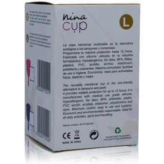 Coupe Menstruelle Nina Kiki - avec sa base