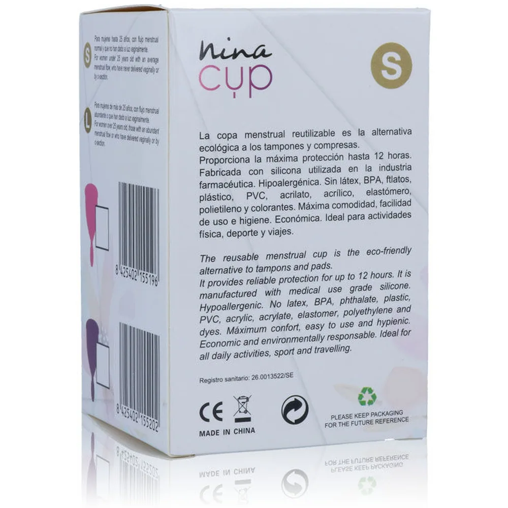 Coupe Menstruelle Nina Kiki - vue de dos
