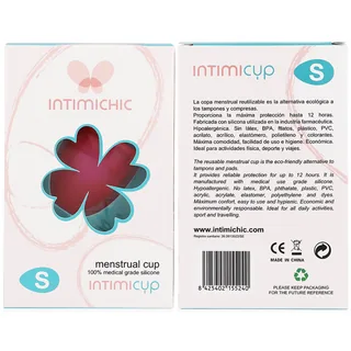 Coupe menstruelle silicone, taille S, avec sac de rangement, autre vue 4