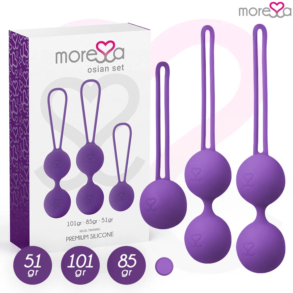 Boules de geisha Osian Set Silicone Moressa - Rose