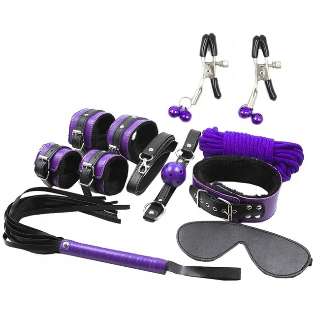 Bdsm Set Purble Noir.