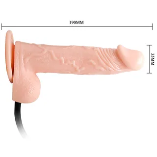 Gode vibrant réaliste silicone gonflable télécommande, autre vue 3