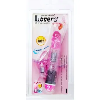 Vibromasseur rabbit jelly rose, perles rotatives, autre vue 9