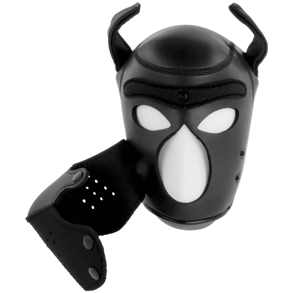Bâillon Masque Chien Néoprène Darkness