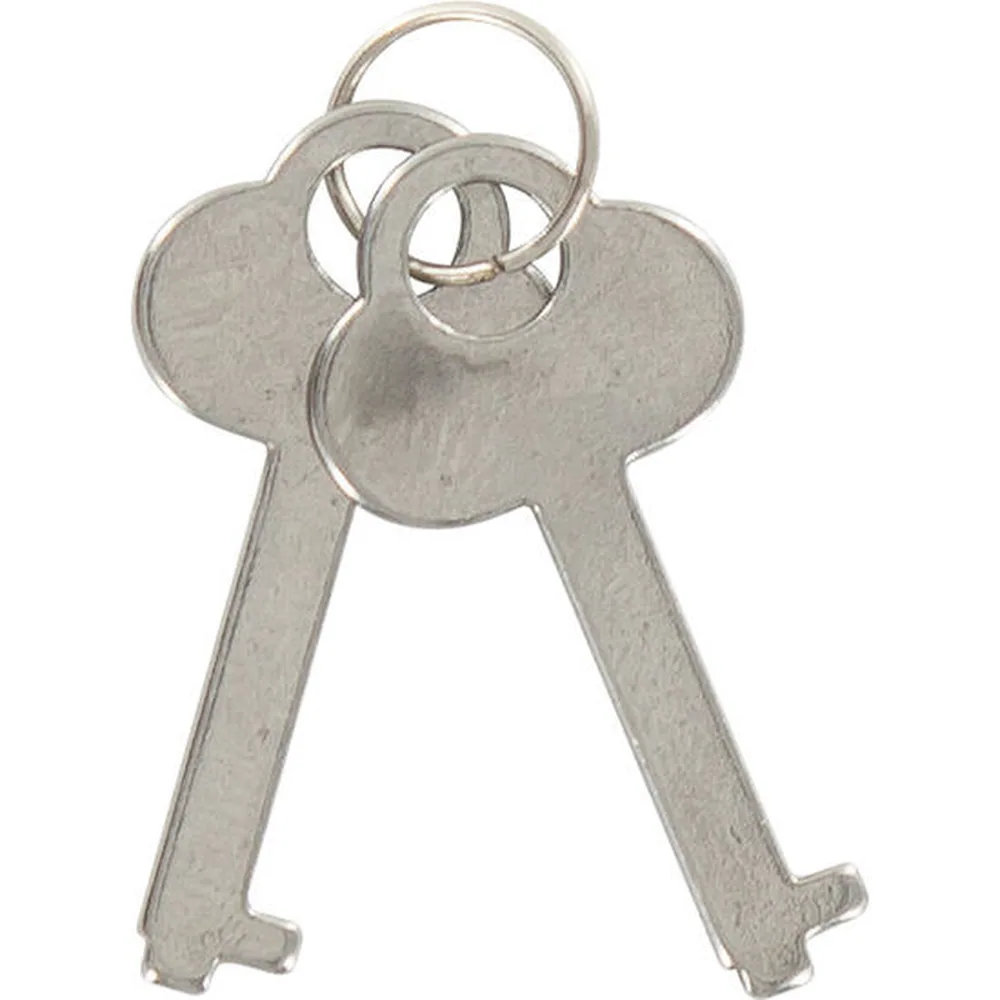 Paire de menottes en métal chromé argenté avec chaîne courte, deux anneaux circulaires dentés et loquet de sécurité, sur fond blanc