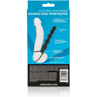 Cockring Love Rider Beaded Double Penetrator Calexotics vue 3