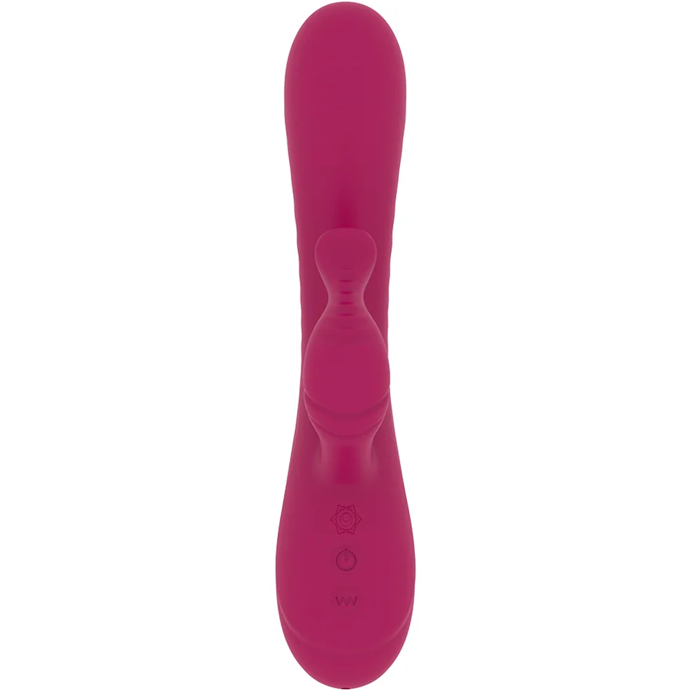 Anusara Double Moteur Rechargeable Rithual - vue de dos - Fuchsia
