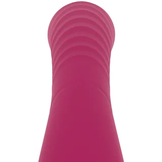 Anusara Double Moteur Rechargeable Rithual - vue en gros plan - Fuchsia
