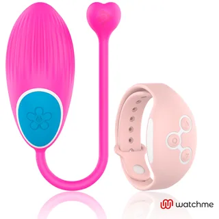 Œuf Vibrant Watchme Wearwatch - avec son échelle de taille - Fuchsia / Rose