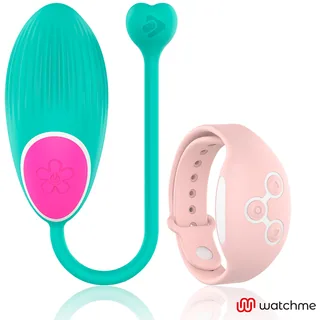 Œuf Vibrant Watchme Wearwatch - détail de la texture - Eau de mer / Rose