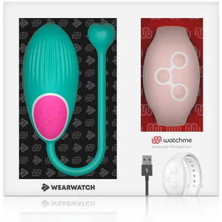 Œuf Vibrant Watchme Wearwatch - avec son échelle de taille - Eau de mer / Rose