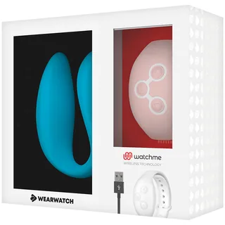 Vibrateur Watchme Clair Double Wearwatch - vue de dos - Rose