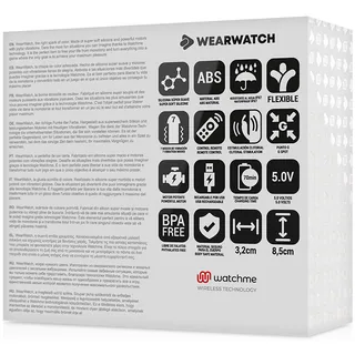 Vibrateur Watchme Clair Double Wearwatch - détail de la texture - Rose