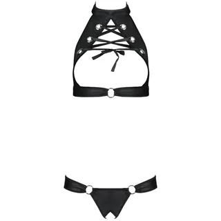 Lingerie sexy Ensemble Cuir Écologique Malwia Passion