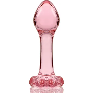 Plug anal verre transparent borosilicate, coloris Rose, autre vue 5