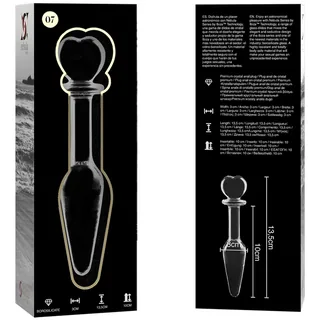 Plug anal verre transparent borosilicate, autre vue 4