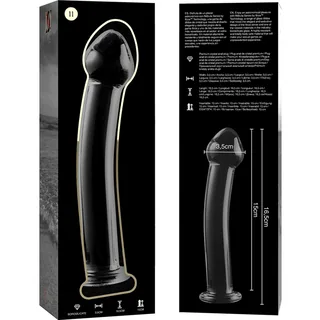 Gode en Verre clair Nebula Series By Ibiza - vue de dos - Transparent