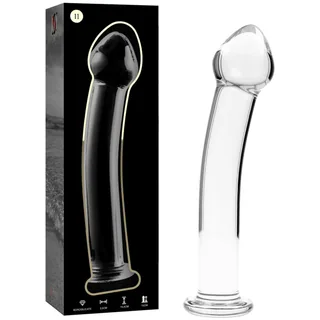 Gode en Verre clair Nebula Series By Ibiza - avec son échelle de taille - Transparent