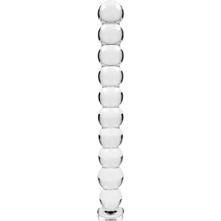 Gode en Verre Borosilicate modèle 22 Nebula Series By Ibiza - vue de profil - Transparent