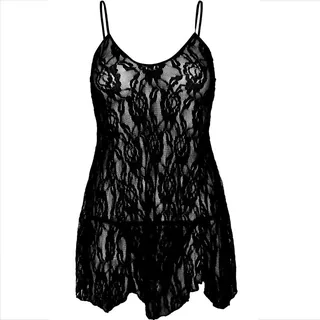 Nuisette Chemise Dentelle Fleurie Leg Avenue
