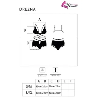 Ensemble de lingerie Drezna Soutien-gorge Culotte Livco Corsetti Fashion