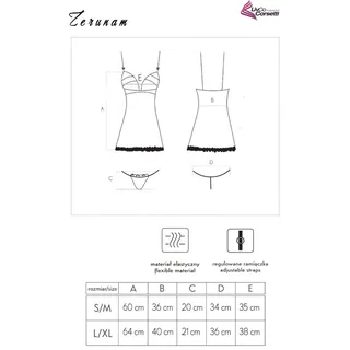 Ensemble Zerunam Babydoll String Livco Corsetti Fashion - avec sa base