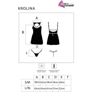 Ensemble de lingerie Krolina Chemise String Livco Corsetti Fashion