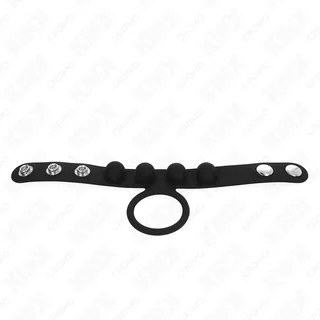 Cockring Anneau Pénis Cuir Fermeture Kink