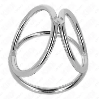 Anneau pénien Métal Triple Modèle 2 Kink vue 3