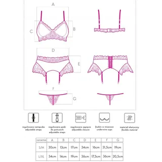 Porte-jarretelles Nahir Soutien-gorge Culotte vue 2