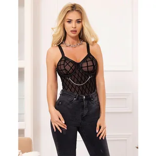 Body Chaînes Porte-jarretelles noir Subblime - vue 10