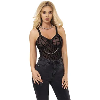 Body Chaînes Porte-jarretelles noir Subblime - vue de dos