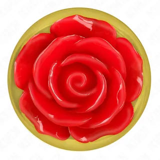 Plug Anal rose rouge taille Kink - détail de la texture
