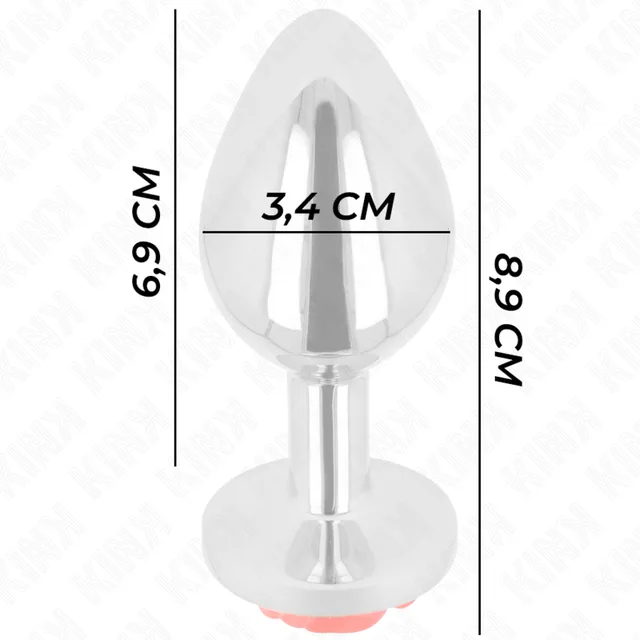 Plug Anal rose rouge taille