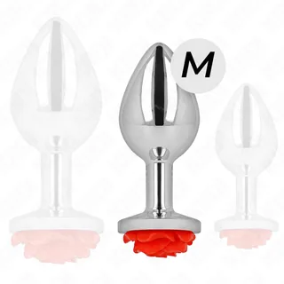 Plug Anal Rose Rouge Kink vue 3