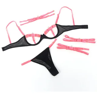 Ensemble Soutien-gorge Collier Détails Subblime - vue de profil