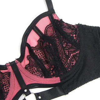 Ensemble Soutien-gorge Cuir Verni Zip Subblime vue 10