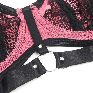 Ensemble Soutien-gorge Cuir Verni Zip Subblime vue 12