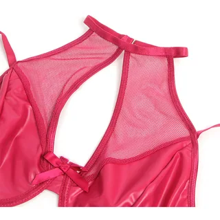 Ensemble Soutien-gorge et Jupe en Cuir Subblime vue 9