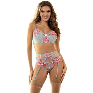 Ensemble Soutien-gorge Porte-jarretelles Subblime - vue en gros plan