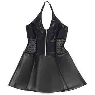Robe en Cuir à Fermeture Éclair Subblime - détail de la texture