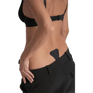 Bra Tanga Adhesivo Negro Byebra - vue de profil