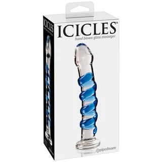 Gode Masseur Verre N°05 Icicles vue 5