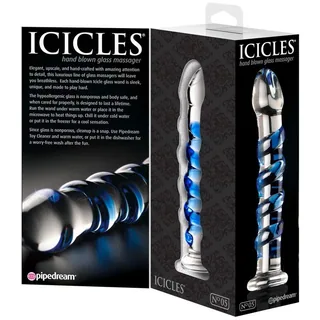 Gode Masseur Verre N°05 Icicles vue 6
