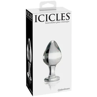 Plug anal Masseur Verre N°25 cm Icicles vue 2